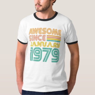 Awesome since January 1979, Birthday year T-Shirt