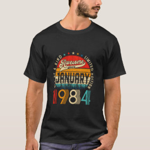 Awesome Since January 1984 Limited Edition 40th Bi T-Shirt