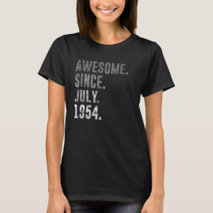 Awesome Since July 1954 68th Birthday Vintage 1954 T-Shirt