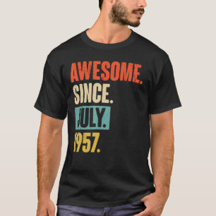 Awesome Since July 1957 65 Year Old 65th Birthday T-Shirt