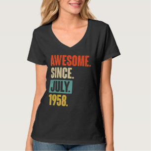 Awesome Since July 1958 64 Year Old 64th Birthday T-Shirt