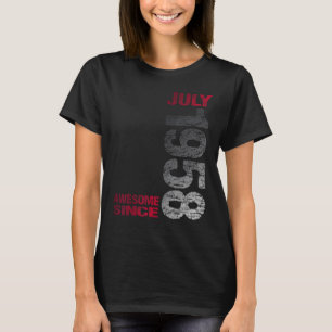 Awesome since July 1958 65th Birthday Born 1958 T-Shirt