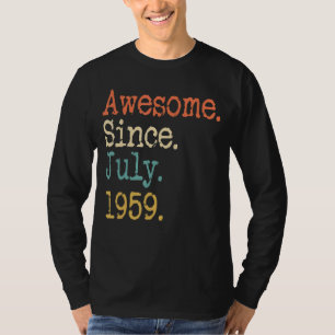 Awesome Since July 1959 63rd Birthday T-Shirt