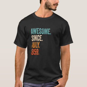 Awesome Since July 1959 64th Birthday T-Shirt
