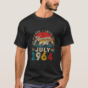 Awesome since July 1964 60 Years Old 60th Birthday T-Shirt