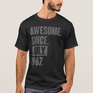 Awesome Since July 1967 55 Year Old 55th Birthday T-Shirt