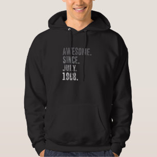 Awesome Since July 1968 54th Birthday Vintage 1968 Hoodie
