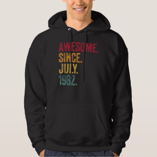Awesome Since July 1982 40th Birthday 40 Years O Hoodie