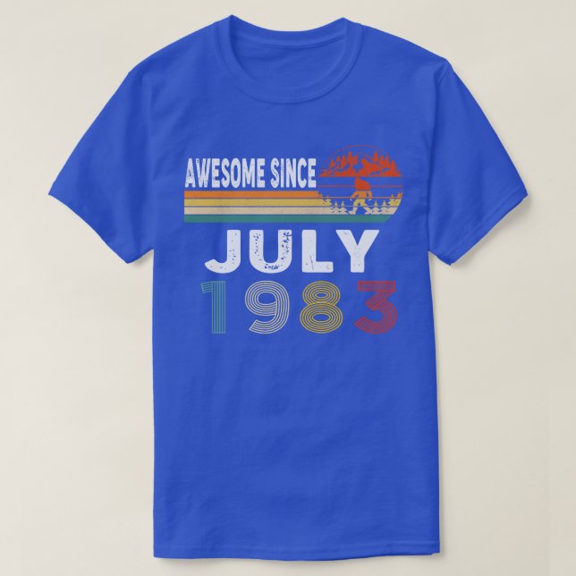 Awesome Since July 1983 T-Shirt (Design Front)