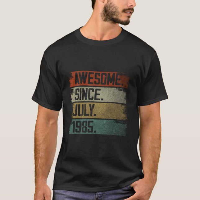Awesome Since July 1985 38Th 38 T-Shirt (Front)