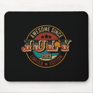 Awesome Since July 1989 _ 36 Years Old _ 36th Birt Mouse Pad