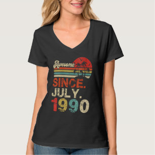Awesome Since July 1990 Year Of 32nd Birthday T-Shirt