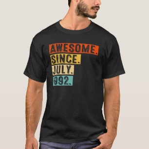 Awesome Since July 1992 Vintage 30th Birthday 1 T-Shirt