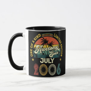 Awesome Since July 2006 Vintage 16th Birthday Mug