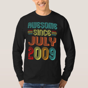 Awesome Since July 2009 Vintage 13 Years Old 13th  T-Shirt