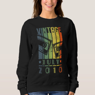 Awesome Since July 2010 12 Years Old 12th Birthday Sweatshirt
