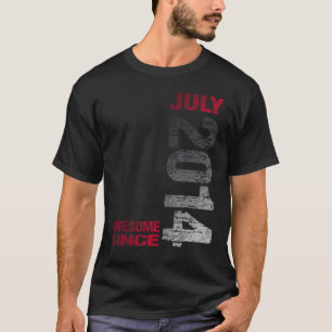 Awesome since July 2014 9th Birthday Born 2014 T-Shirt