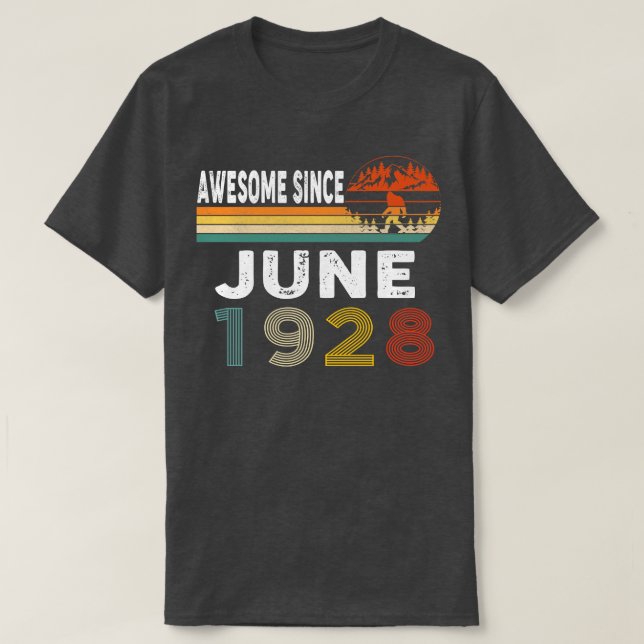 Awesome Since June 1928 T-Shirt (Design Front)