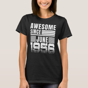 Awesome Since June 1956 66th Birthday T-Shirt