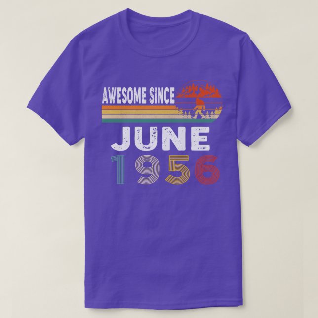 Awesome Since June 1956 T-Shirt (Design Front)