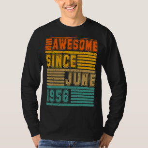 Awesome Since June 1956 Vintage 66th Men And Women T-Shirt