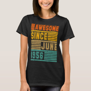 Awesome Since June 1956 Vintage 66th Men And Women T-Shirt