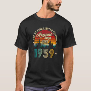 Awesome Since June 1959 63 Years Old 27th Birthday T-Shirt