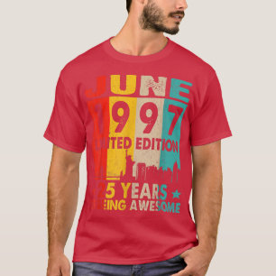 Awesome Since June 1997 25th Birthday Vintage Retr T-Shirt