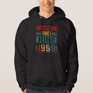 Awesome Since June 1999 23 Years Old 23rd Birthday Hoodie