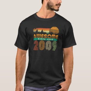 Awesome Since June 2009 Teen 13th Birthday Party R T-Shirt
