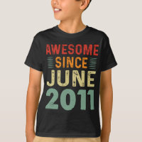 Awesome Since June 2011 Vintage Birthday