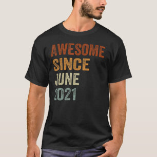 Awesome Since June 2021 2nd Kids and Toddlers Birt T-Shirt