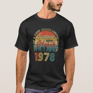 Awesome Since March 1978 Vintage 44Th Birthday T-Shirt