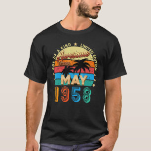 Awesome Since May 1958 64th Birthday  Vintage T-Shirt