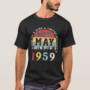 Awesome Since May 1959 Vintage Retro Birthday T-Shirt