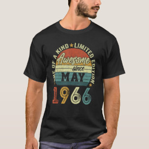 Awesome Since May 1966 56 Years Old 56th Birthday T-Shirt