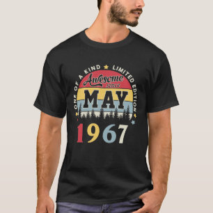 Awesome Since May 1967 Vintage Retro Birthday T-Shirt