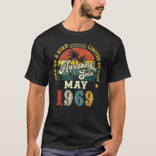 Awesome Since May 1969 Vintage 53rd Birthday T-Shirt