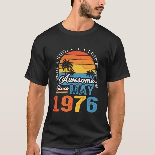 Awesome Since May 1976 47Th 47 T-Shirt (Front)