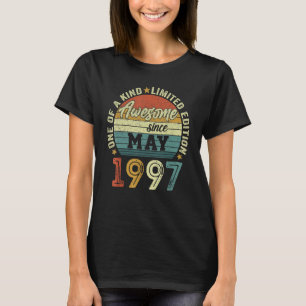 Awesome Since May 1997 25 Years Old 25th Birthday T-Shirt