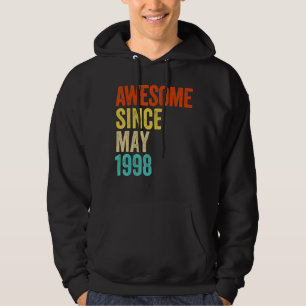 Awesome Since May 1998 Vintage 24th Men And Women Hoodie