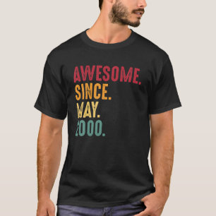 Awesome Since May 2000 21St Birthday Gift 21 Years T-Shirt