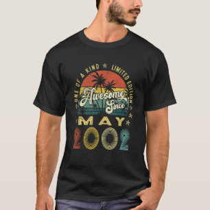Awesome Since May 2002 Vintage 20th Birthday For M T-Shirt