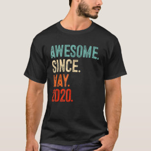 Awesome Since May 2020 3rd Birthday 3 Years Old Bo T-Shirt