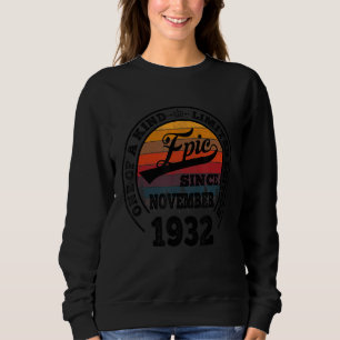 Awesome Since November 1932 90th Birthday 90 Yea Sweatshirt