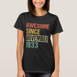 Awesome Since November 1935 86th Birthday T-Shirt
