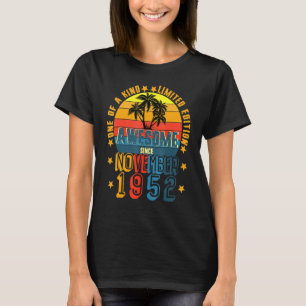 Awesome Since November 1952 Vintage 69th Birthday T-Shirt