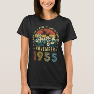 Awesome Since November 1955 67 Years Old 67th Birt T-Shirt