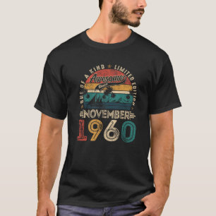 Awesome Since November 1960 65 Years Old 65th Birt T-Shirt