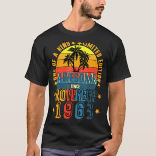 Awesome Since November 1963 Vintage 58th Birthday T-Shirt